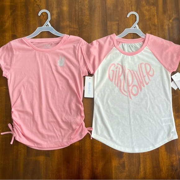 Girls Marika Activewear Tops - Light Pink - Always Kind & Girl Power - L (14/16) - Picture 1 of 12